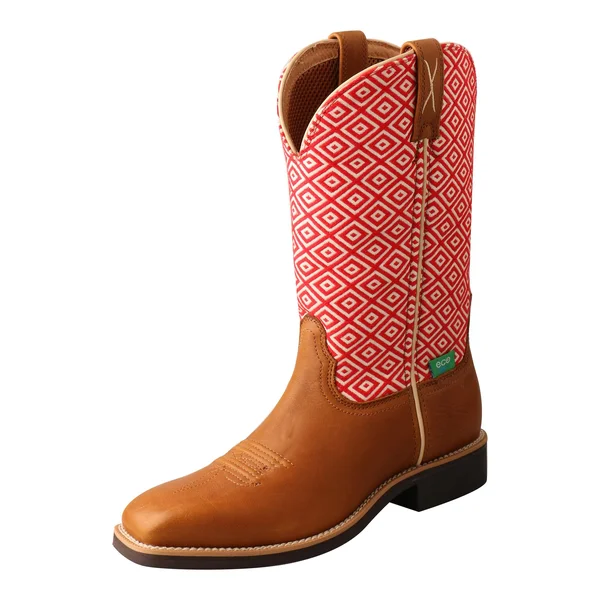 Twisted x Western Cowboy Women 11x22 Top Hand, Camel, Eco
