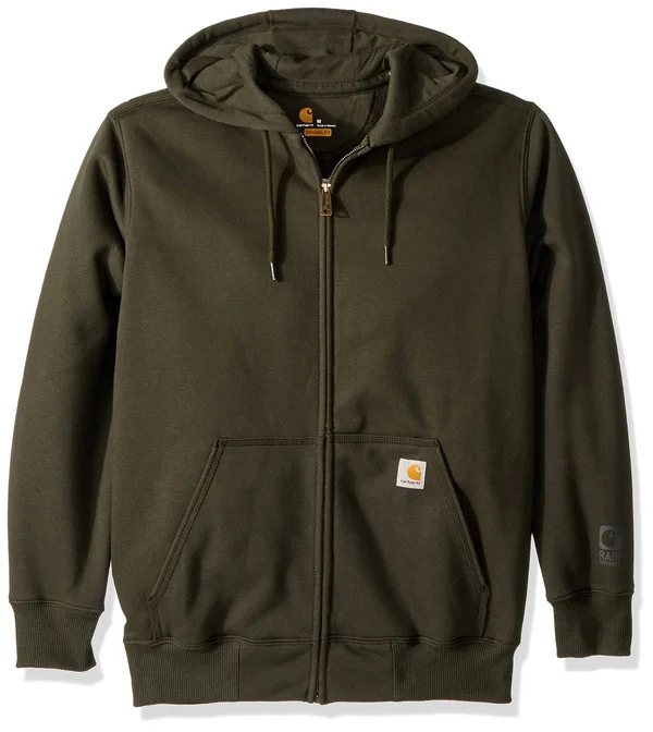 Carhartt Men's Rain Defender Paxton Heavyweight Hooded Zip Front Sweatshirt - Peat