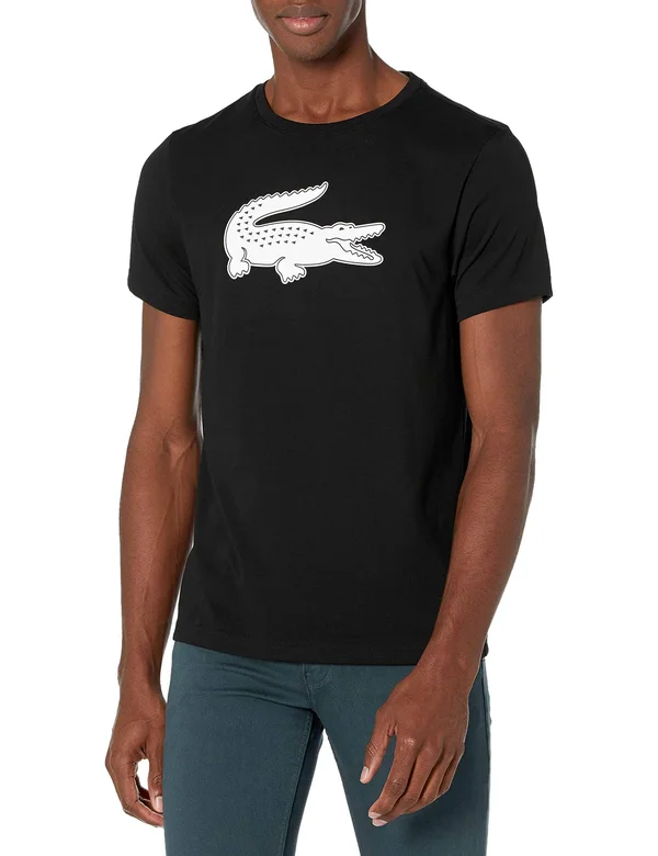 Lacoste Men's Sport Short Sleeve Ultra Dry Croc Graphic T-Shirt