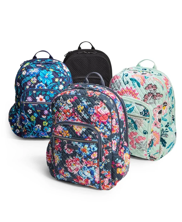 Vera Bradley Campus Backpack - Red, Mulled Wine