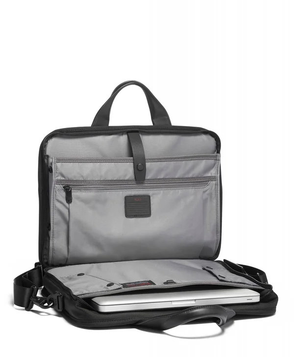 Tumi Alpha 3 Black T-Pass Medium Screen Laptop Slim Brief