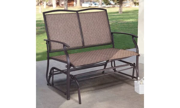 Costway Patio Glider Rocking Bench Double 2 Person Chair Loveseat Armchair Backyard