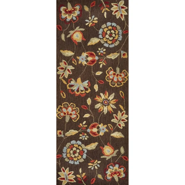 Alexander Home Hand-Hooked Savannah Brown Rug (2&3 x 3&9)