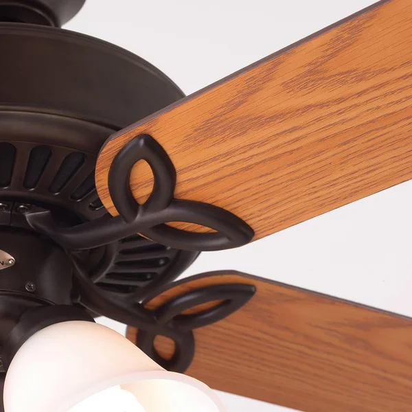 Emerson Builder Plus 50x22 Ceiling Fan with Light Kit - Oil Rubbed Bronze - Dark Cherry/Medium Oak Blades