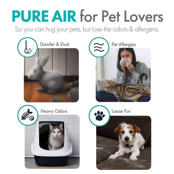 Alen BreatheSmart Flex True HEPA Air Purifier, HEPA-OdorCell +, Champagne Gold