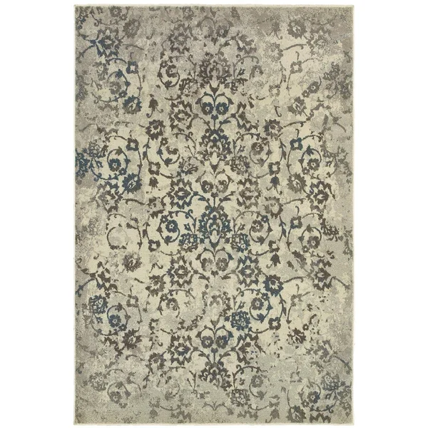 Oriental Weavers Henderson 5502H Ivory/ Grey Area Rug 3&10x22 x 5& 5x22