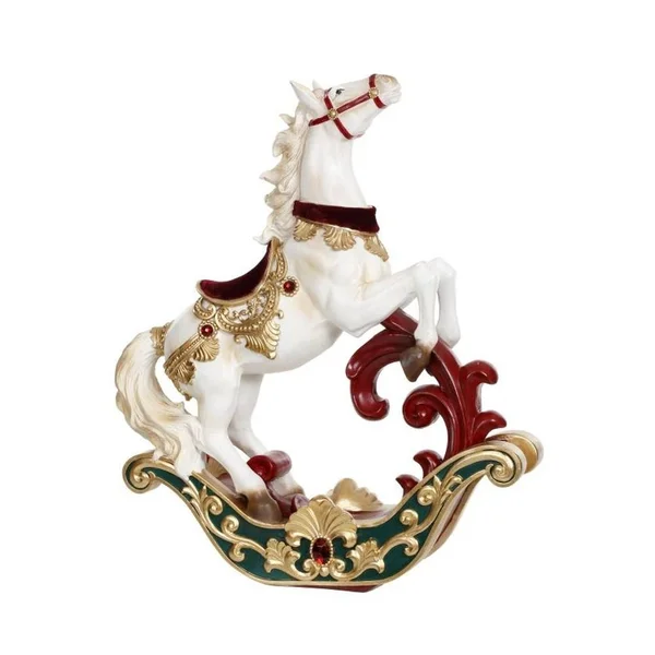 Mark Roberts Christmas 2019 Jumping Rocking Horse Figurine - 19 Inches
