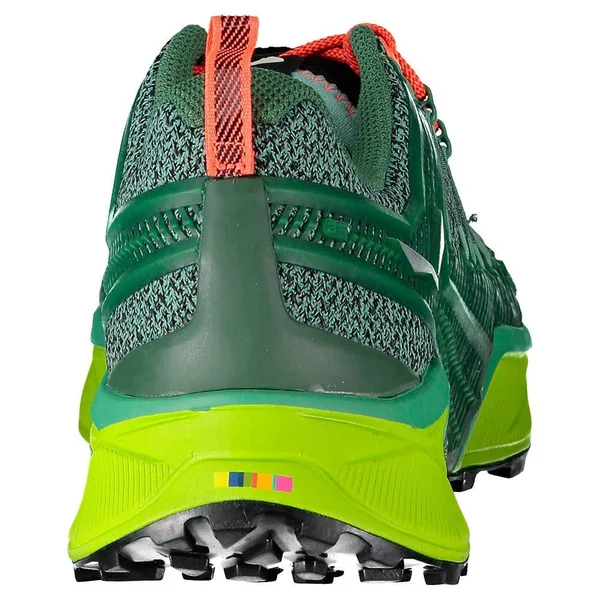 Salewa Women's Dropline Shoes 6 Feld Green - Fluo Coral