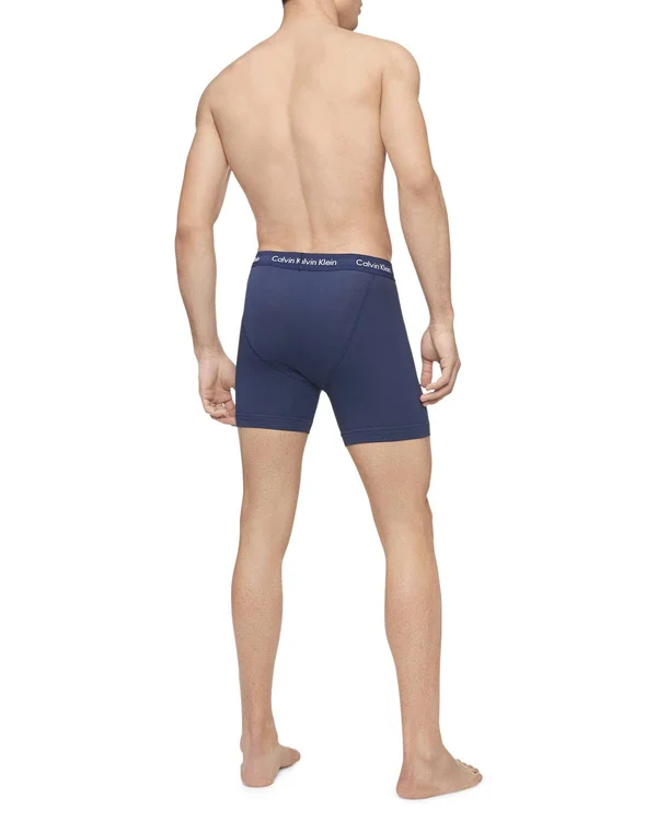 Men's Calvin Klein 3-Pack Stretch Boxer Briefs, Size: XL, Red Overfl
