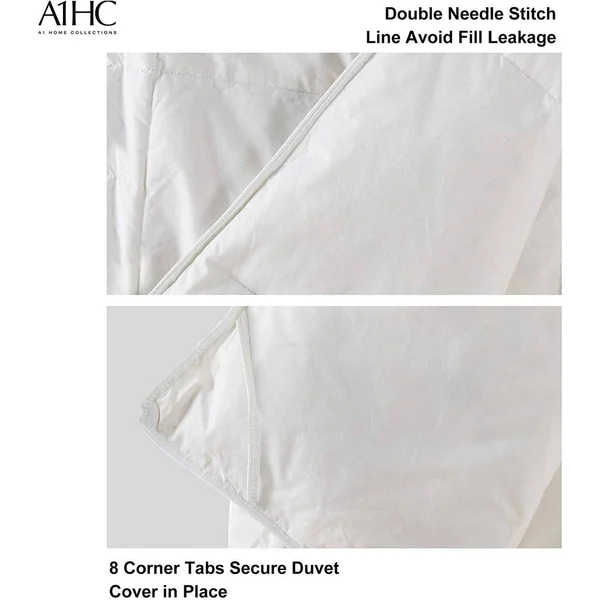 A1 Home Collections All Season 100% Down Alternative Microfiber Fill Duvet Insert, Size: King