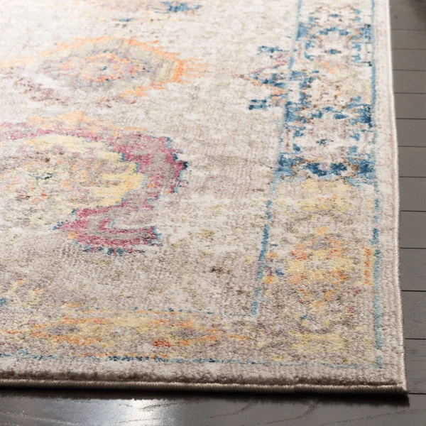 Safavieh 4& x 6& Bristol BTL340A Dark Grey, Blue Rug