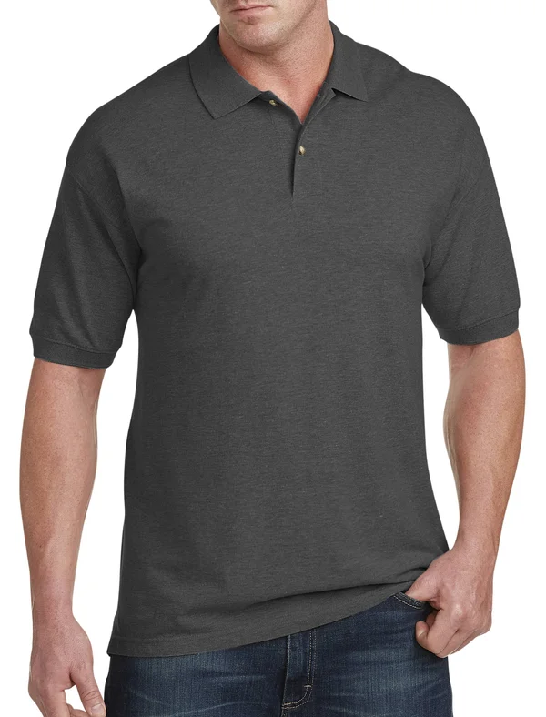 Harbor Bay by DXL Big and Tall Pique Polo Shirt