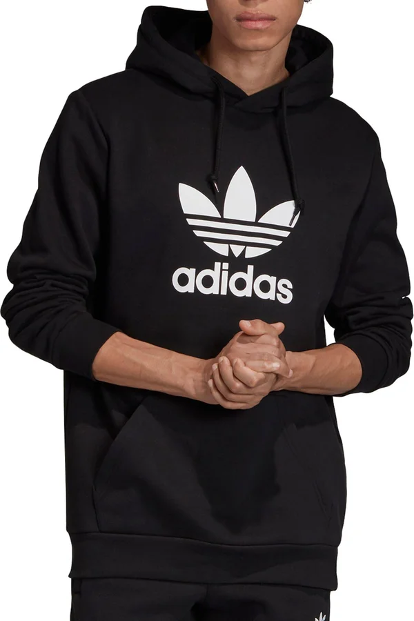 Adidas Originals Trefoil Fleece Hoodie (Black) Men's Sweatshirt