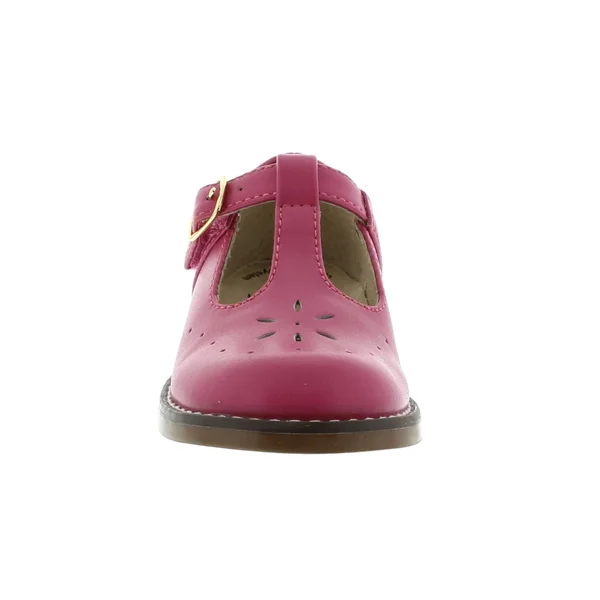 Footmates Girl's Sherry T-Strap Fuchsia - 2528/10 Toddler M/W