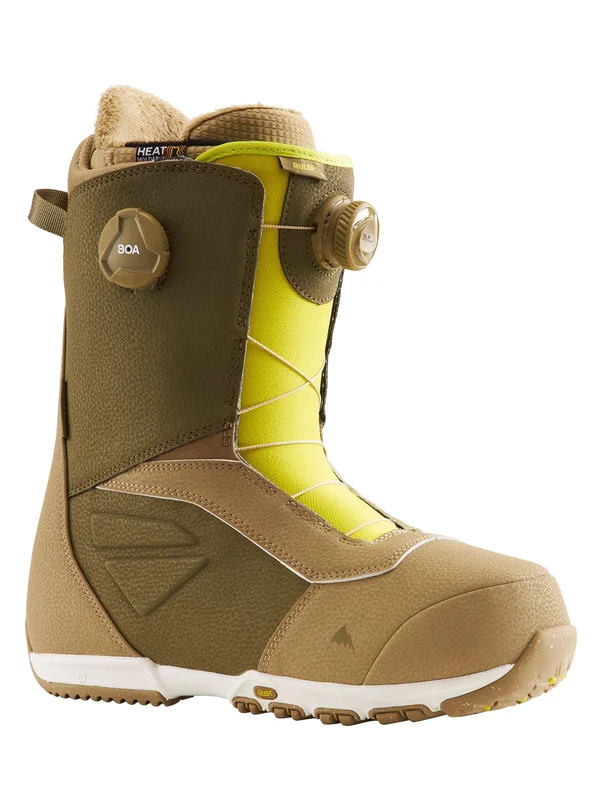 Burton Ruler Boa Snowboard Boots 2022 11.5 Tan Olive Yellow