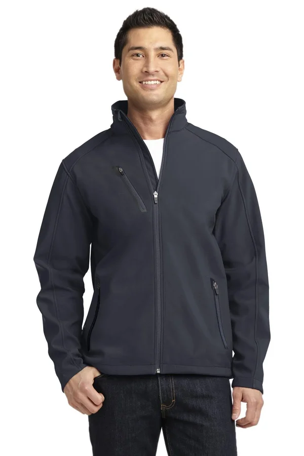 Port Authority Welded Soft Shell Jacket. J324, Battleship Grey