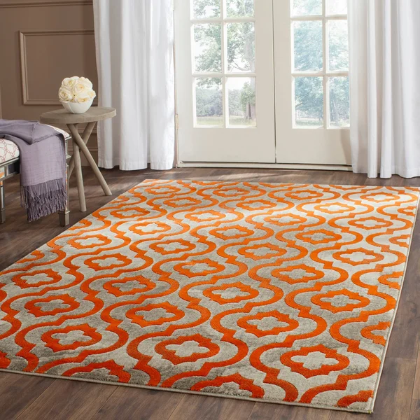 Safavieh Porcello PRL7734E 6&7x22 x 6&7x22 Square Grey, Ivory Area Rug