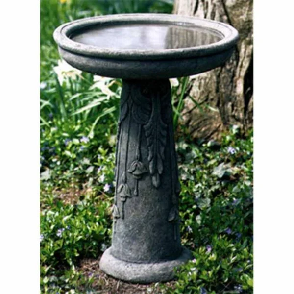 Campania International Flores Bird Bath - Red