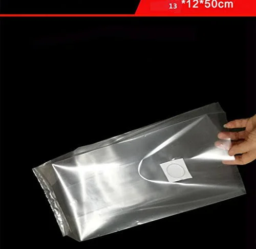 Amazing-us Mushroom Growing Bags/Farm-Mushroom Spawn 0.2 Micron Filter, 3 Mil Polypropylene, Size 5x22 x 5x22 x 19
