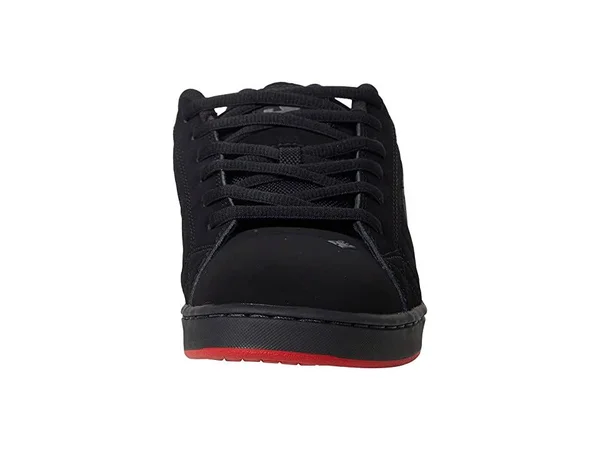 DC Net Men's Skate Shoes Black/Black/Red : 18 D - Medium