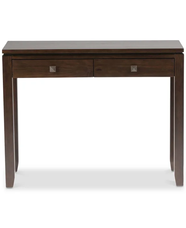 Simpli Home Cosmopolitan Console Sofa Table, Coffee Brown