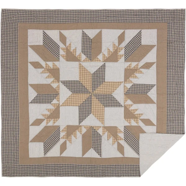 Dakota Star Farmhouse Blue King Quilt