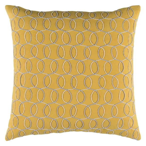 Surya Solid Bold II Decorative Throw Pillow - Yellow