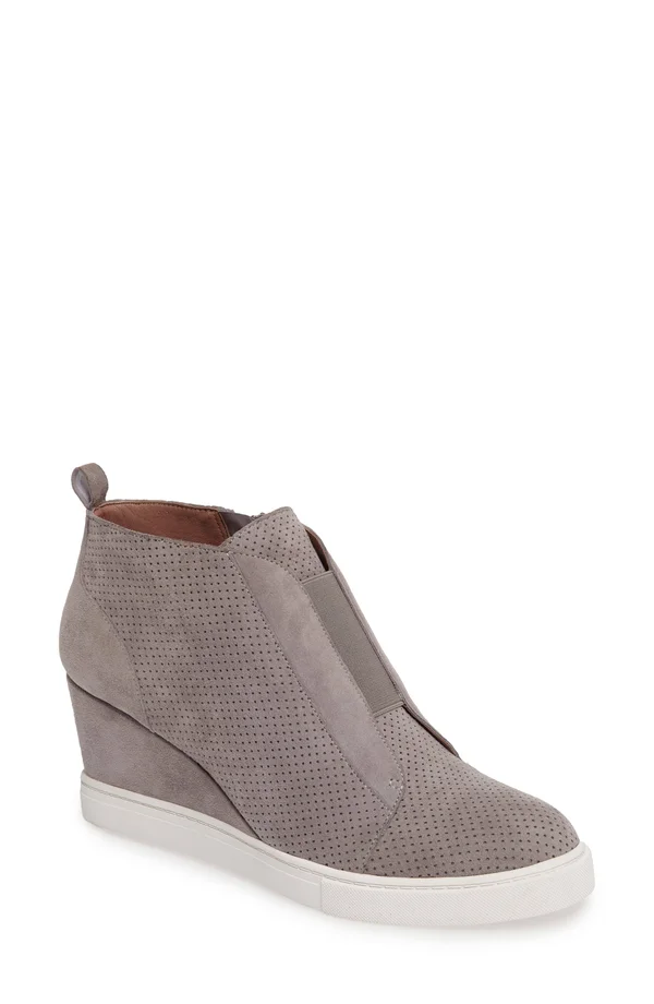 Linea Paolo &Felicia& Wedge Sneaker - Grey - 9.5 M