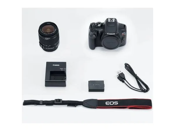 Canon EOS Rebel T6 18.0 MP Digital SLR Camera - Black - EF-S 18-55mm IS and EF-S 75-300mm Lens - includes Accessory Bundle