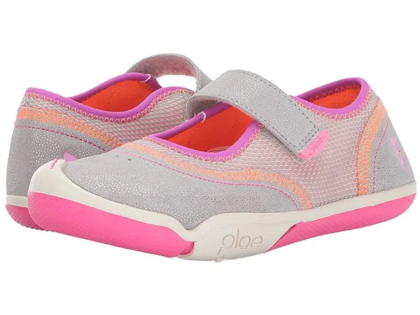 PLAE Emme - Silver/Pink Kids Shoe - Size 7 Toddler, Pink