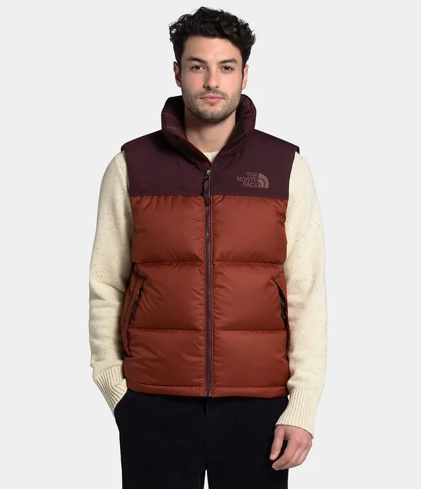 The North Face Men's Eco Nuptse Vest: Brandy Brown
