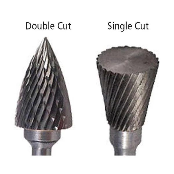 SA-7 Cylindrical Shape Carbide Burr Die Grinder Bit Double Cut