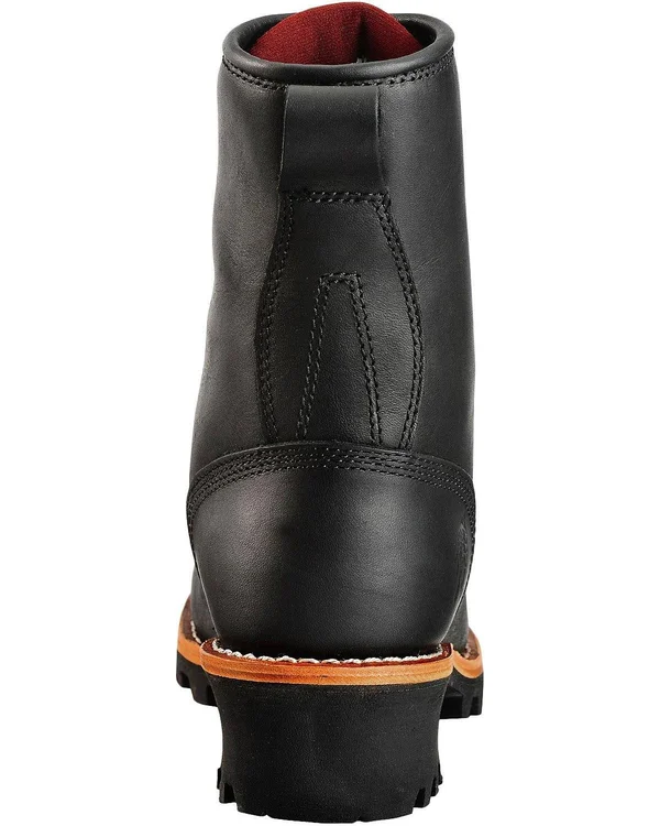 Chippewa Men's Black Steel Toe Logger 8 in. Boot