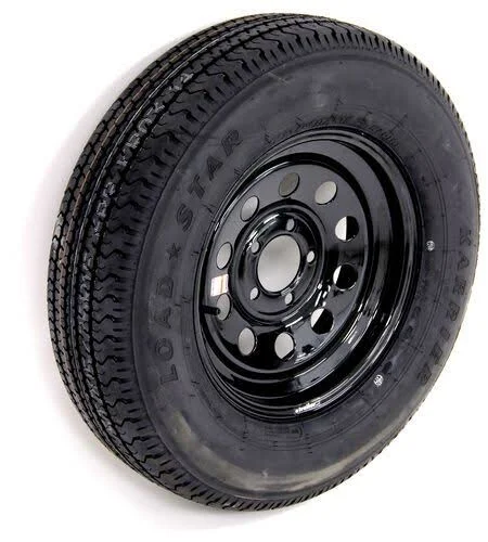 Kenda Karrier St205/75r15 Radial Trailer Tire with 15x22 Black Mod Wheel - 5 on 4-1/2 - LR C AM32238B