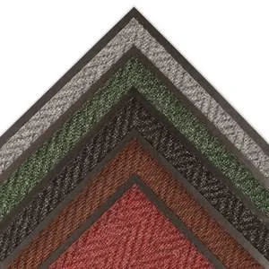 Notrax Arrow Trax 118 Gray Indoor Blended Yarn Carpeted Entry Mat - 4 ft Width - 3 ft Length - Vinyl Backing Material - 118 3 x