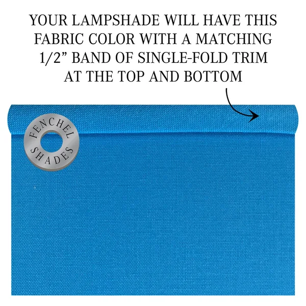 Fenchel Shades, 13x22 Top Diameter x 14x22 Bottom Diameter x 8 Slant, (Spider Attachment) Empire Lamp Shade - (Linen Water)