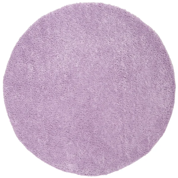 Safavieh August Shag Taupe 5 ft. x 5 ft. Round Solid Area Rug - Brown