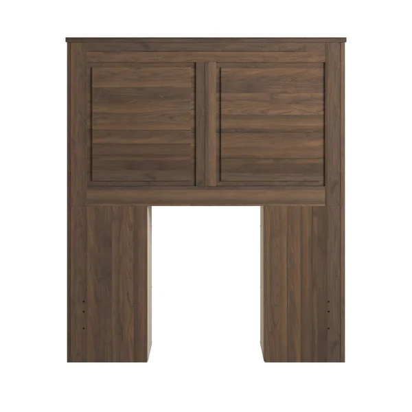 Keigo Walnut Finish Twin Storage Headboard by Inspire Q Junior