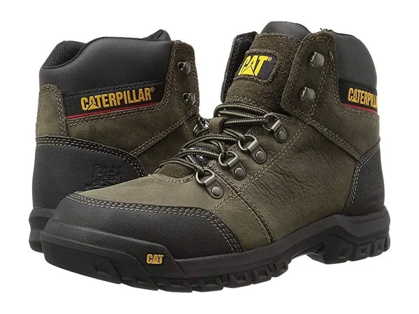 Caterpillar Men's Outline Steel Toe Work Boot - 8.5-M Dark Gull Grey