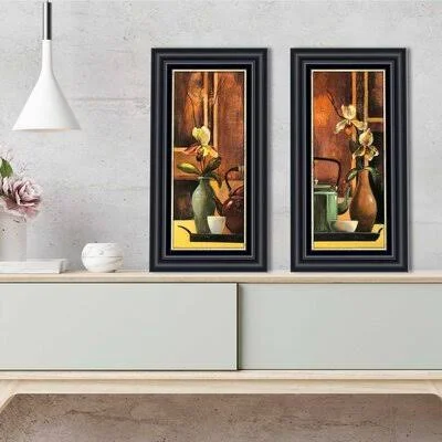 Green Tea I - 2 Piece Picture Frame Print Set on Paper Winston Porter Format: Espresso Framed
