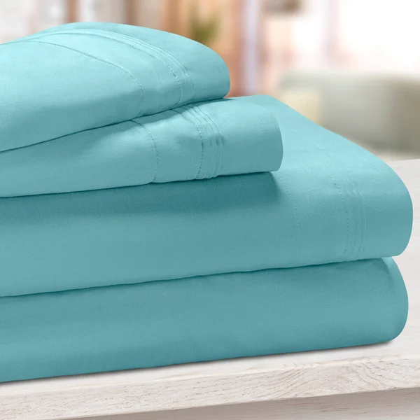 Blue Nile Mills 650-Thread Count Egyptian Cotton Solid Deep Pocket Ultra-Soft Sheet Set