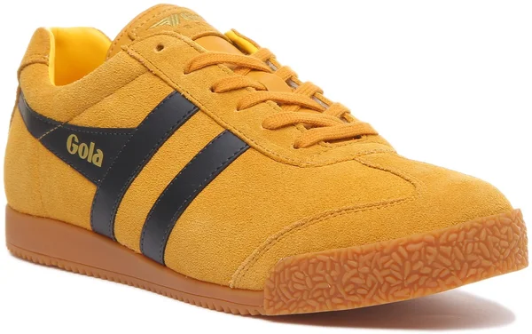 Gola Harrier Sun Navy Gum Mens Suede Trainers - 11 UK