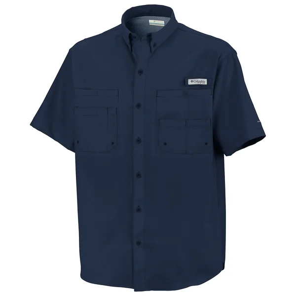 Columbia Men's Tamiami II Short Sleeve Shirt, 3X, Collegiate Navy