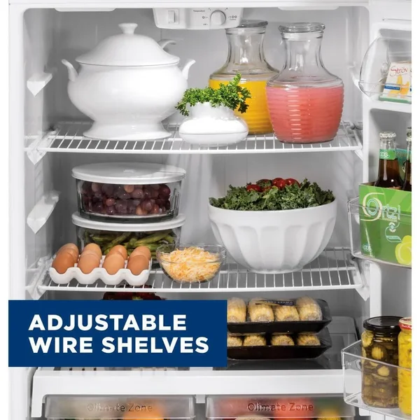 GE GTS18DTNRBB 17.5 cu.ft. Black Top Freezer Refrigerator
