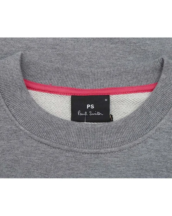 PS by Paul Smith Crew Neck Zebra Sweatshirt Colour: Grey, Size: XXL