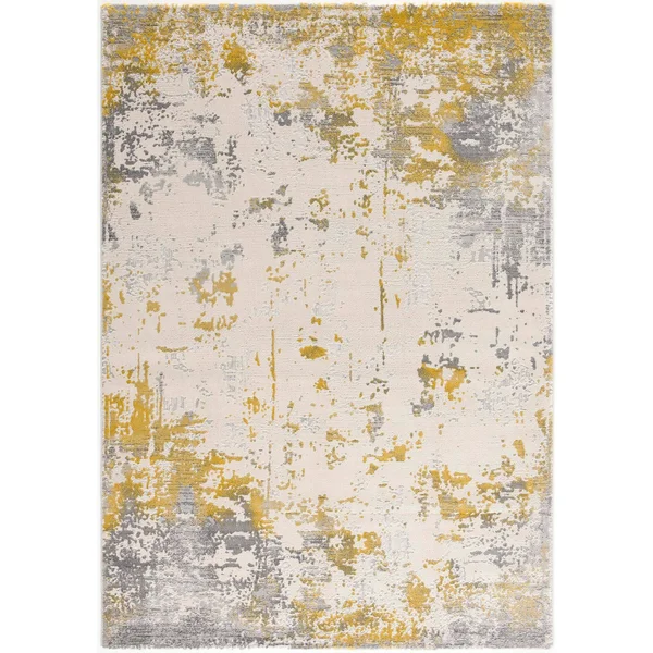 Rug Branch Vogue Modern Abstract Area Rug - 3&9x22 x 5&6x22 - Gold Grey