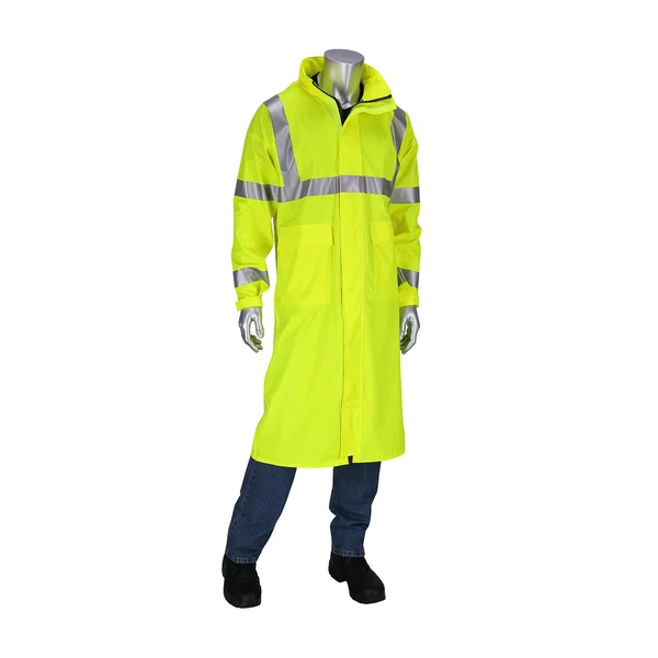 PIP 355-2505AR VizAR AR/FR ANSI Type R Class 3 Value All Purpose 48x22 Raincoat Hi-Vis Yellow
