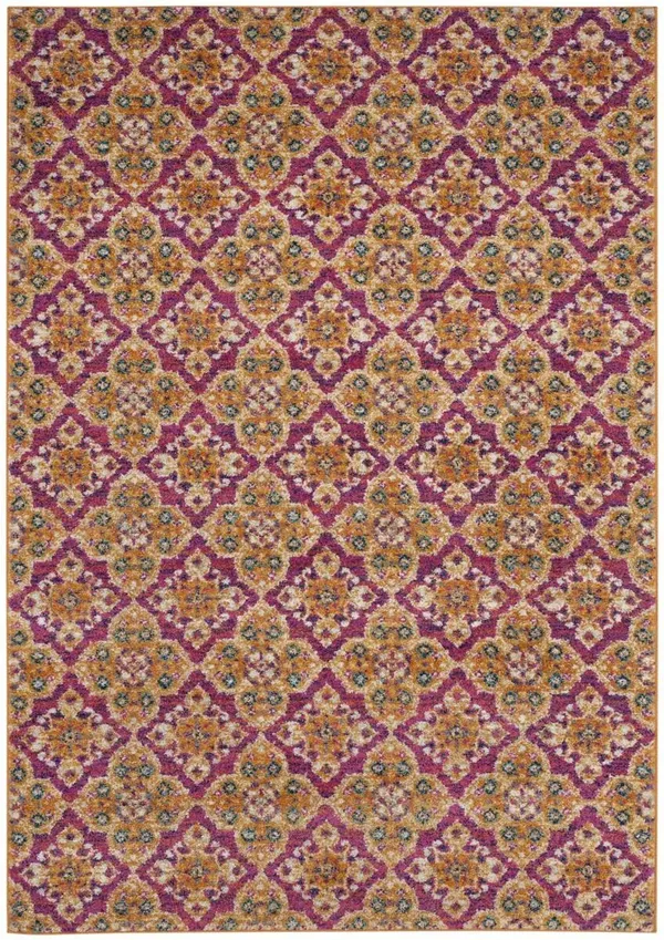 Safavieh Madison MAD605A Fuchsia - Gold 9& x 12& Area Rug