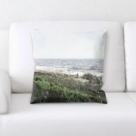 Latitude Run Lange The Great Sea Throw Pillow - Green