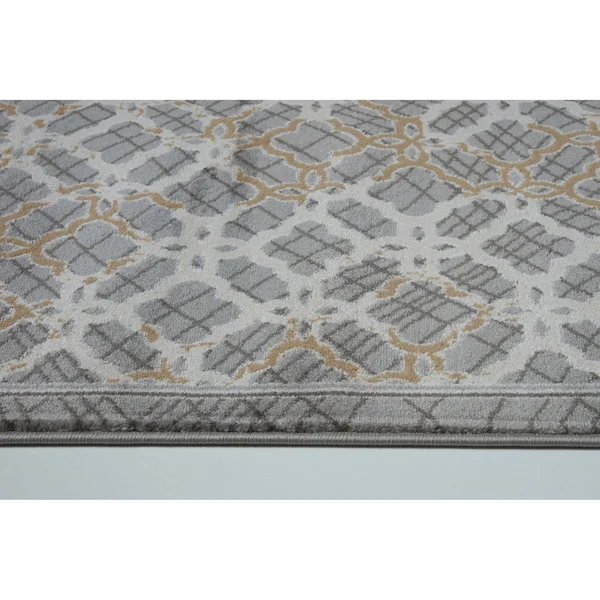 Ladole Rugs Beautiful Super Soft Modern Indoor Vincenza Collection Area Rug Carpet for Bedroom Living Room Dining Room in Grey-D